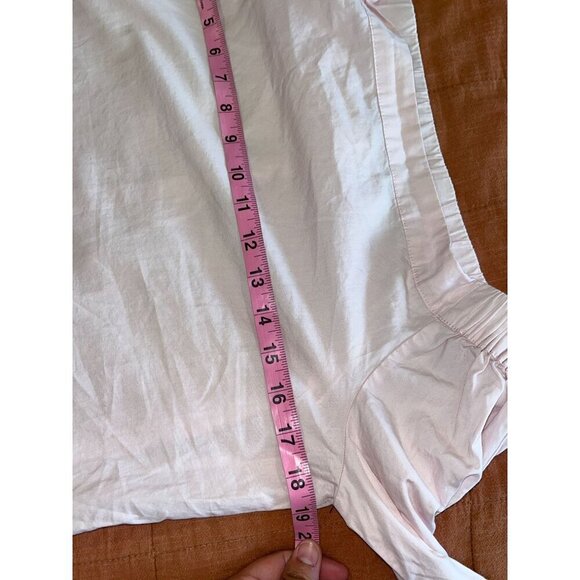 Free People Womens Off-Shoulder Blouse XS Light Pink Cotton Blend - Picture 5 of 8